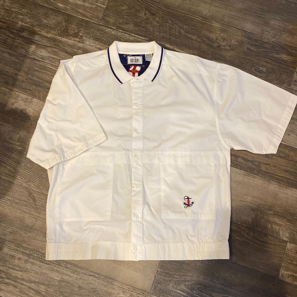 Vintage 80s Bill Blass Nautical Shirt